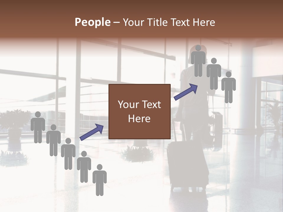 Man Indoor Subway PowerPoint Template