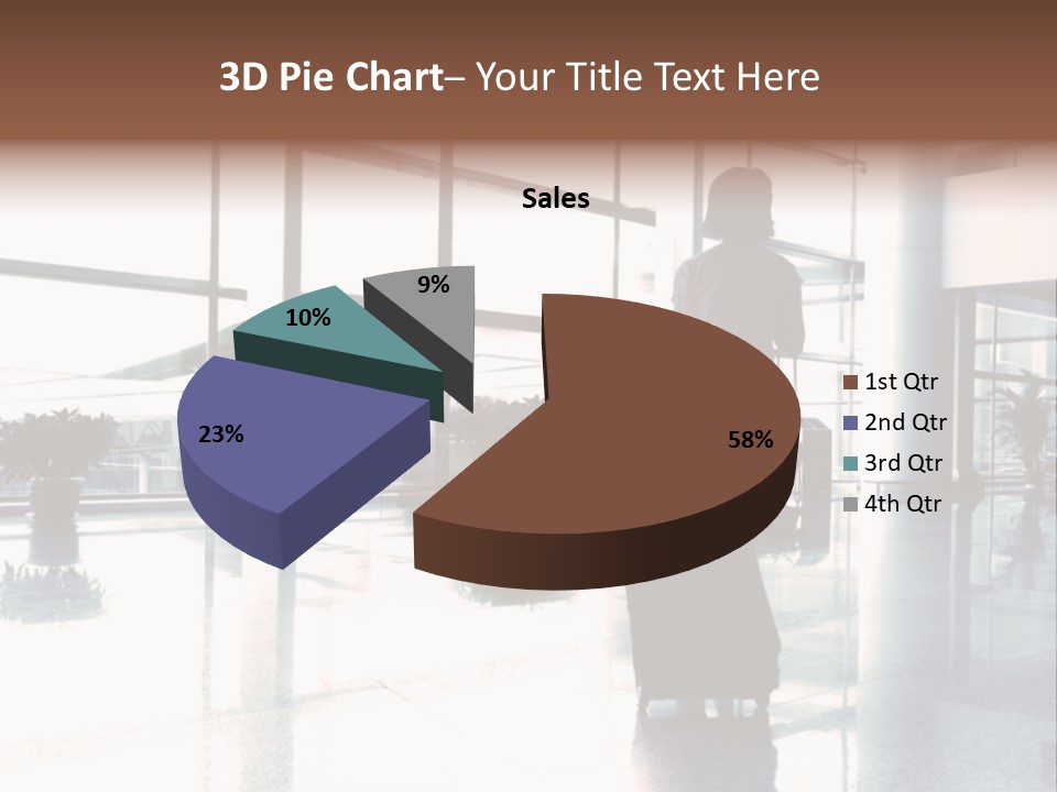 Man Indoor Subway PowerPoint Template