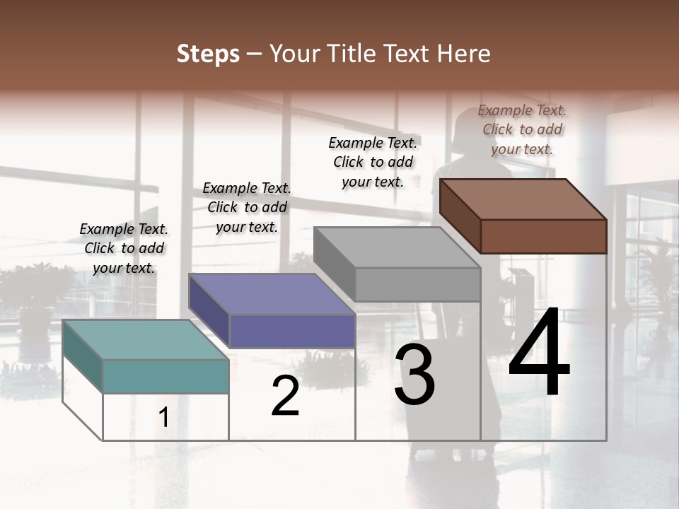 Man Indoor Subway PowerPoint Template