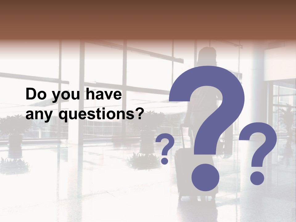 Man Indoor Subway PowerPoint Template