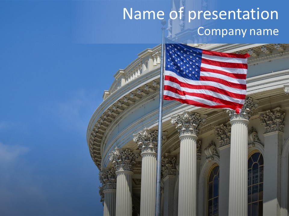 Landmark American Leaf PowerPoint Template