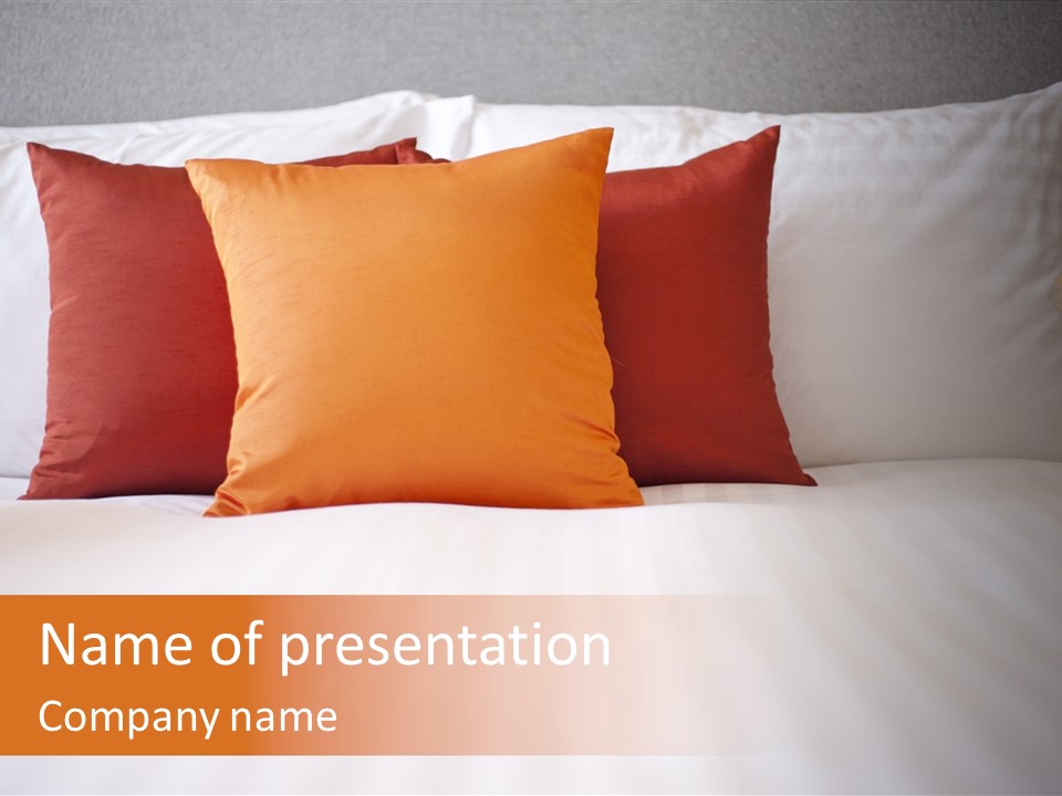 Modern Domestic Bed PowerPoint Template
