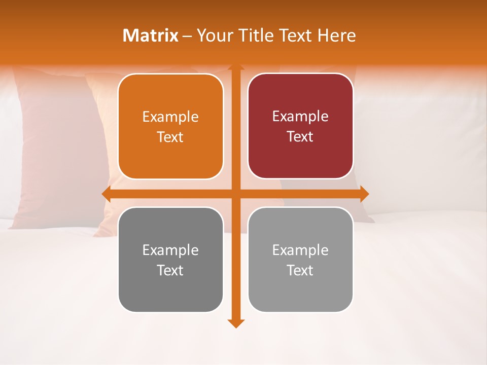 Modern Domestic Bed PowerPoint Template