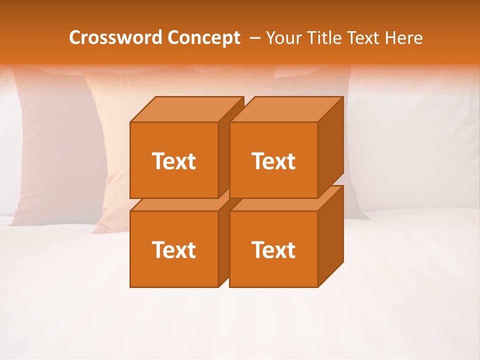 Modern Domestic Bed PowerPoint Template