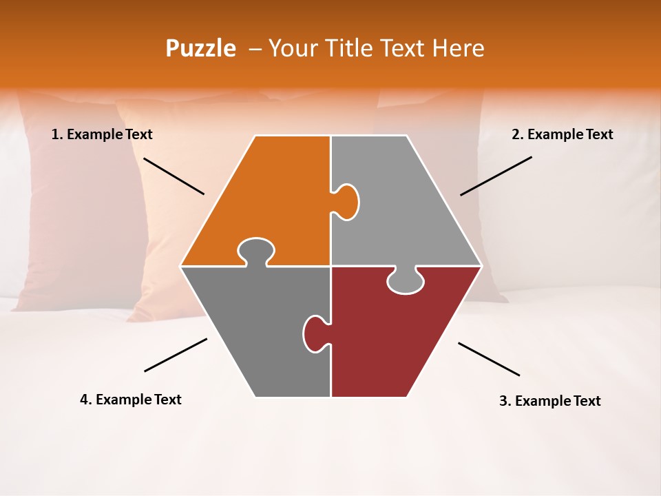 Modern Domestic Bed PowerPoint Template