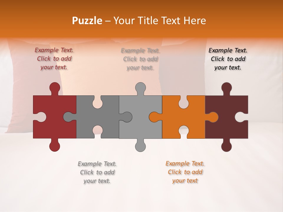 Modern Domestic Bed PowerPoint Template