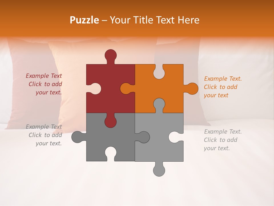 Modern Domestic Bed PowerPoint Template