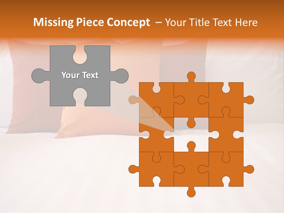 Modern Domestic Bed PowerPoint Template