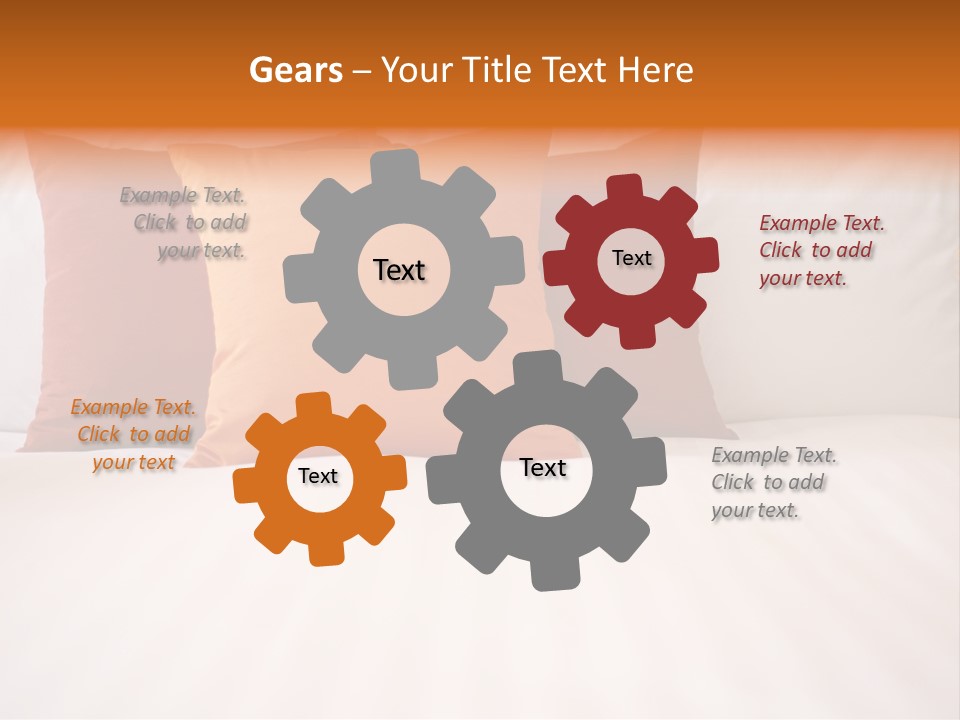 Modern Domestic Bed PowerPoint Template