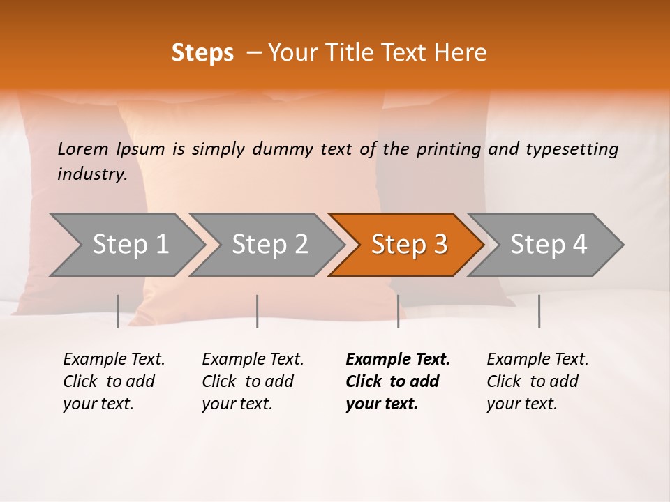 Modern Domestic Bed PowerPoint Template