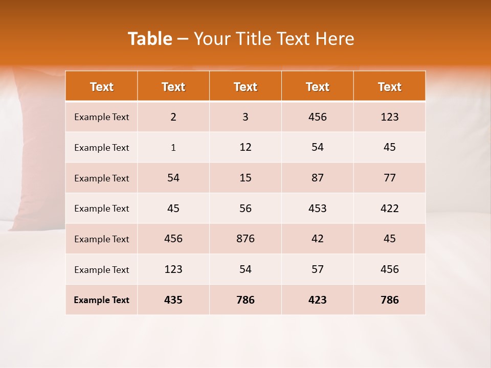 Modern Domestic Bed PowerPoint Template