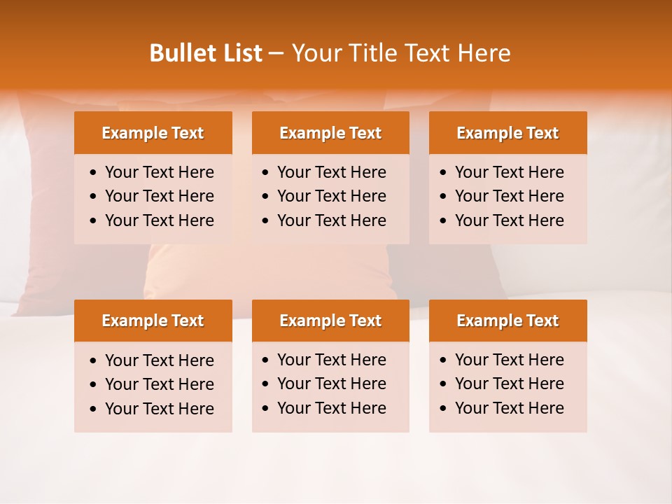 Modern Domestic Bed PowerPoint Template