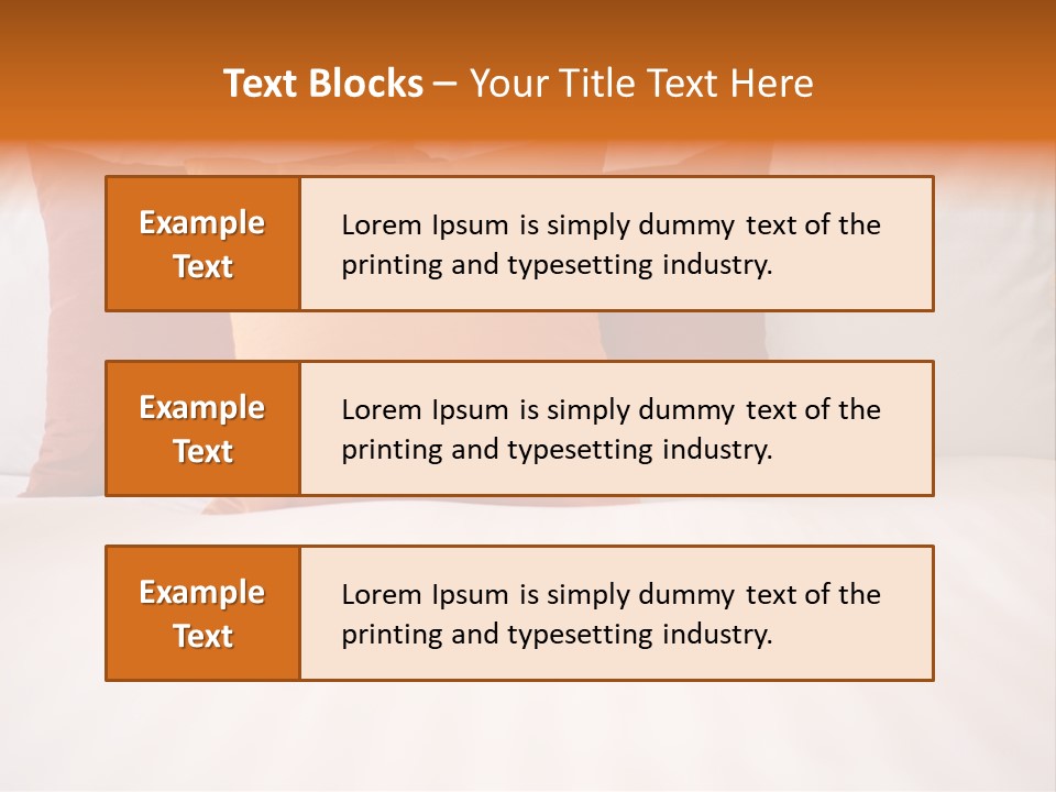 Modern Domestic Bed PowerPoint Template