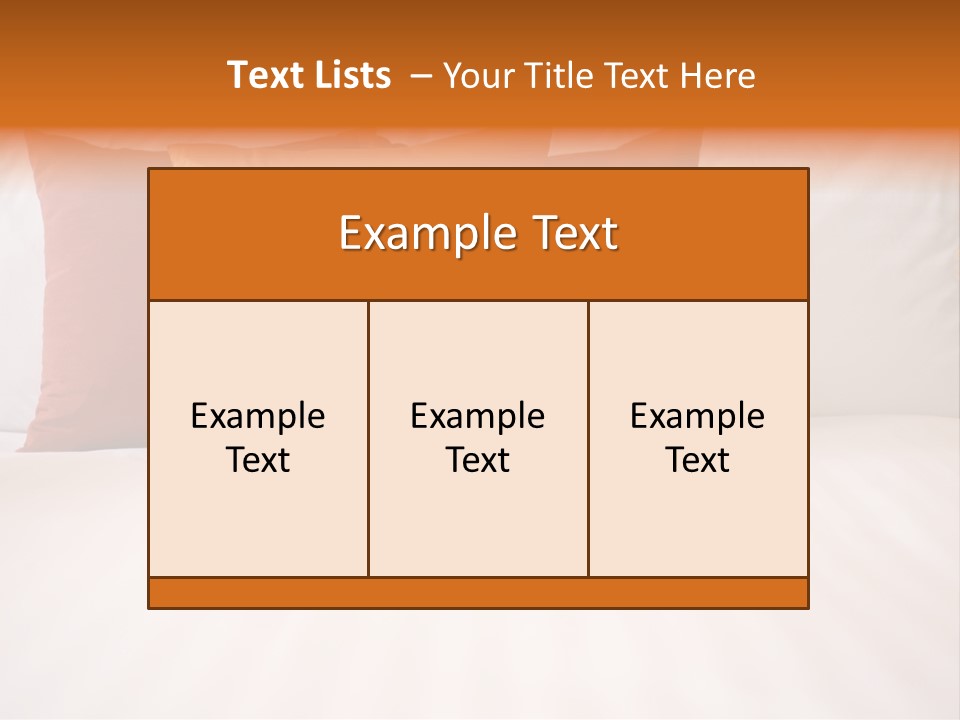 Modern Domestic Bed PowerPoint Template