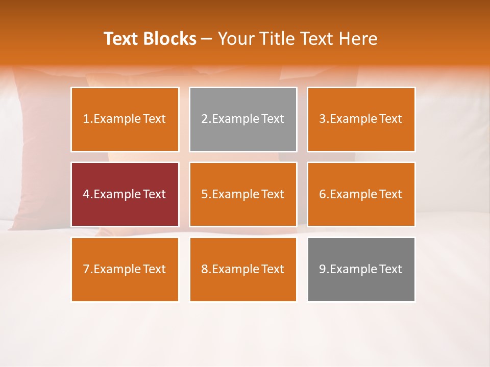 Modern Domestic Bed PowerPoint Template