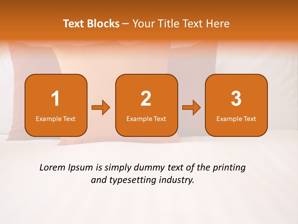 Modern Domestic Bed PowerPoint Template