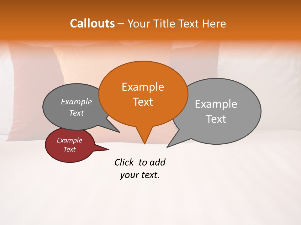 Modern Domestic Bed PowerPoint Template