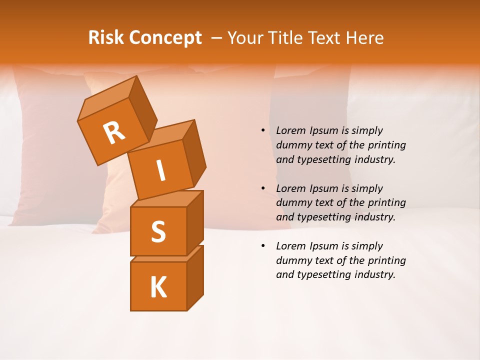 Modern Domestic Bed PowerPoint Template