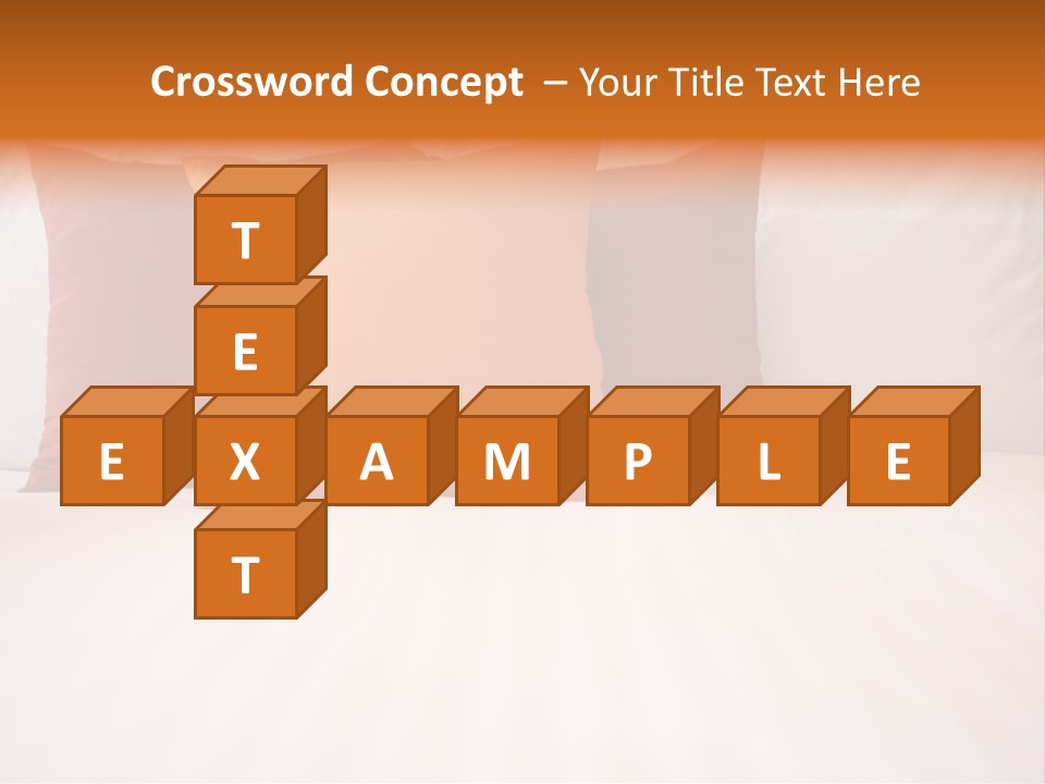 Modern Domestic Bed PowerPoint Template