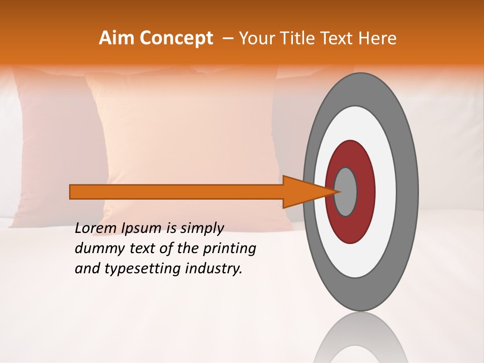 Modern Domestic Bed PowerPoint Template