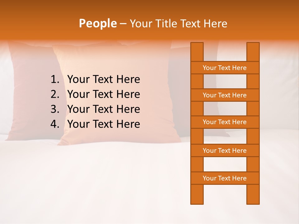 Modern Domestic Bed PowerPoint Template