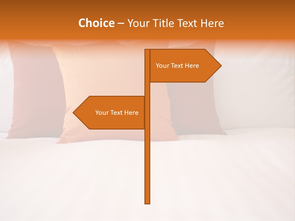 Modern Domestic Bed PowerPoint Template