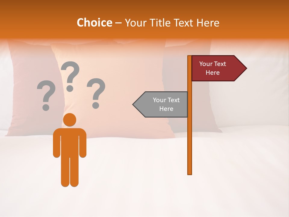 Modern Domestic Bed PowerPoint Template