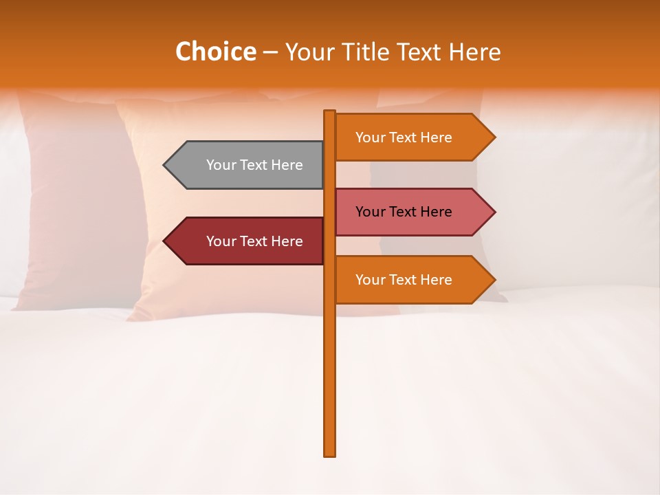 Modern Domestic Bed PowerPoint Template
