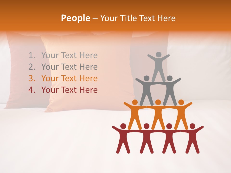 Modern Domestic Bed PowerPoint Template