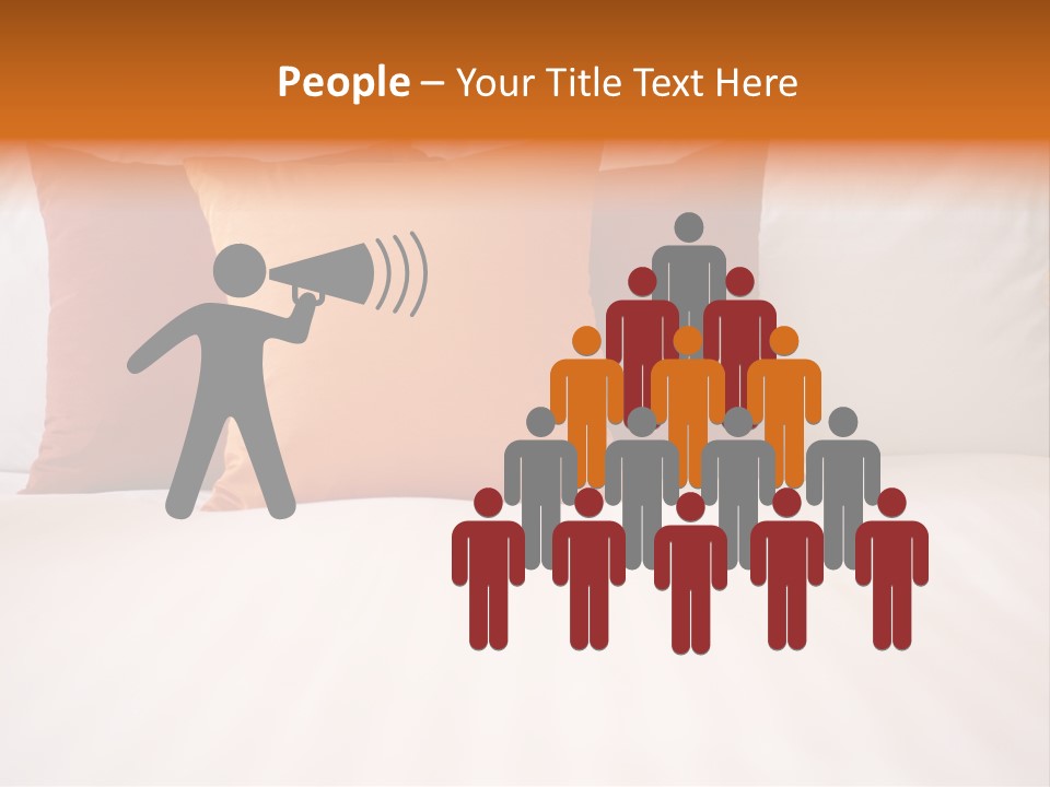 Modern Domestic Bed PowerPoint Template