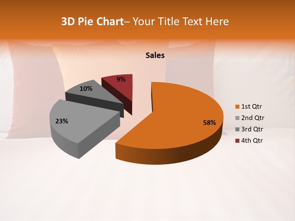 Modern Domestic Bed PowerPoint Template