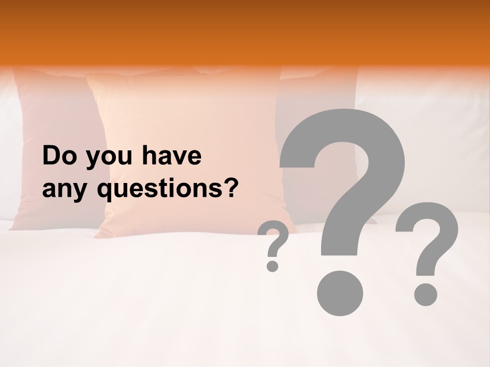 Modern Domestic Bed PowerPoint Template