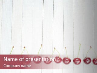 Stem Top Cherry PowerPoint Template