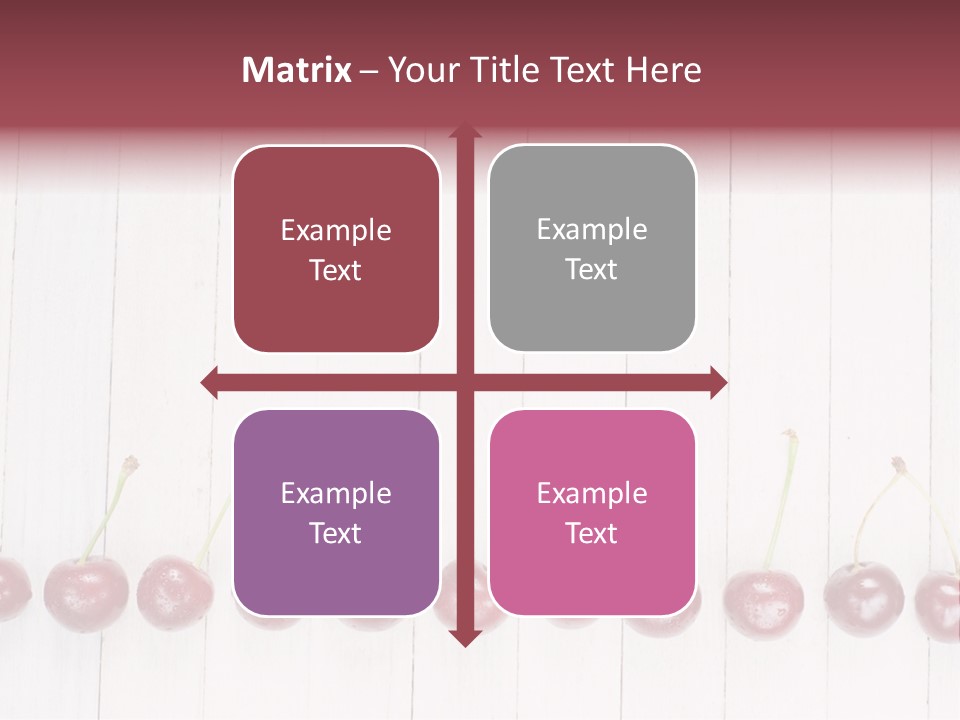Stem Top Cherry PowerPoint Template