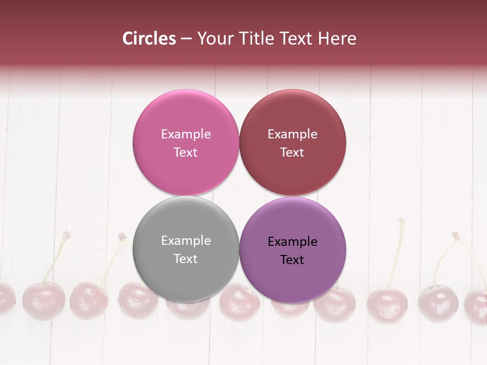 Stem Top Cherry PowerPoint Template