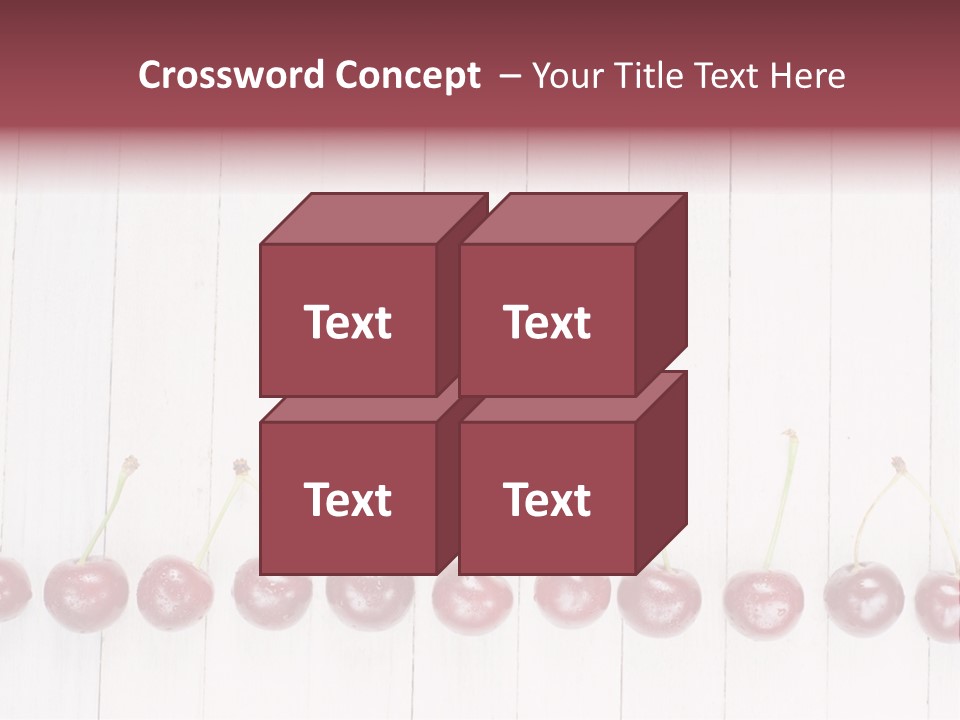 Stem Top Cherry PowerPoint Template