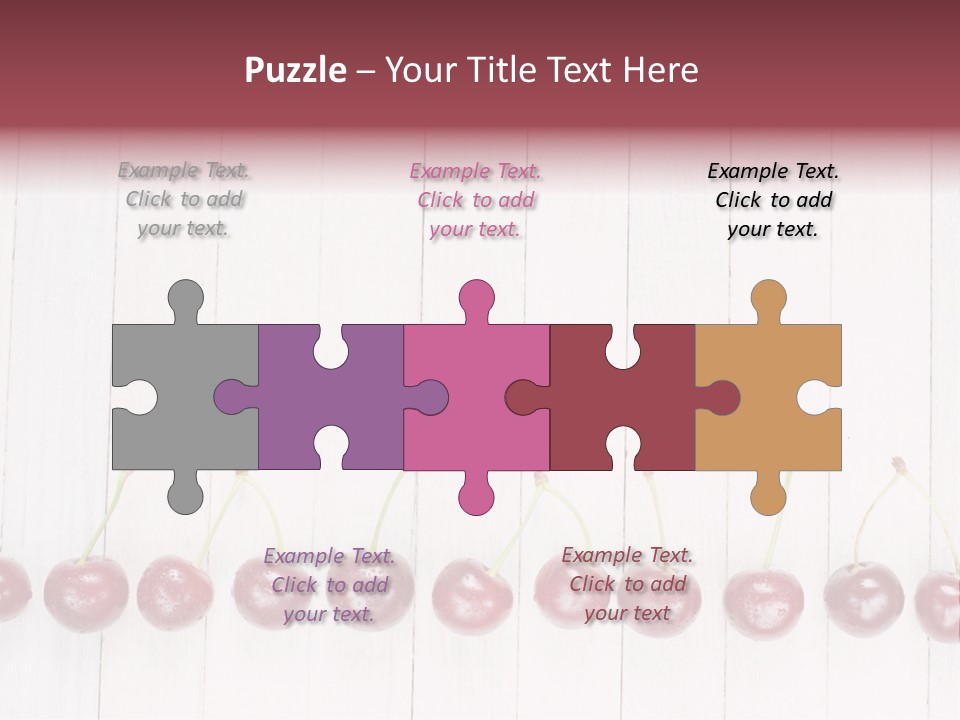 Stem Top Cherry PowerPoint Template