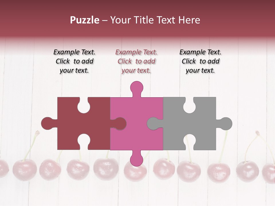 Stem Top Cherry PowerPoint Template