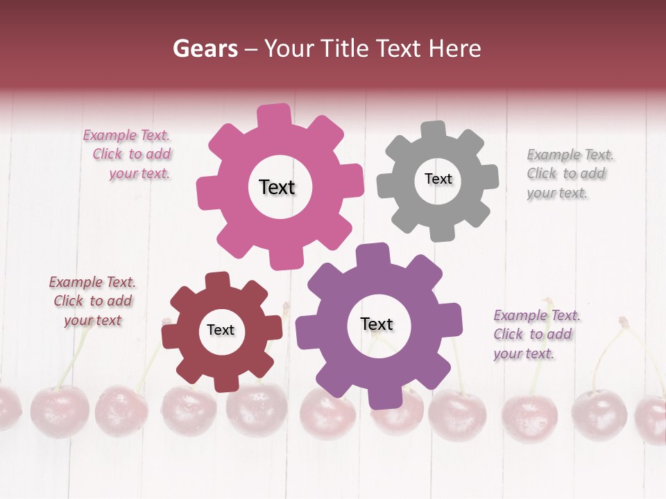Stem Top Cherry PowerPoint Template