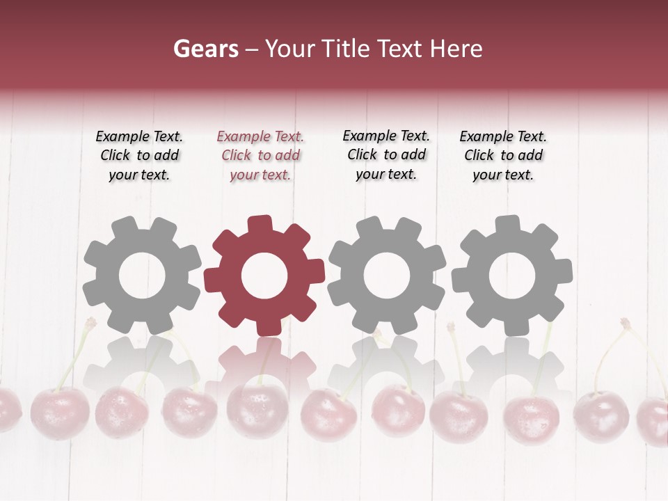 Stem Top Cherry PowerPoint Template