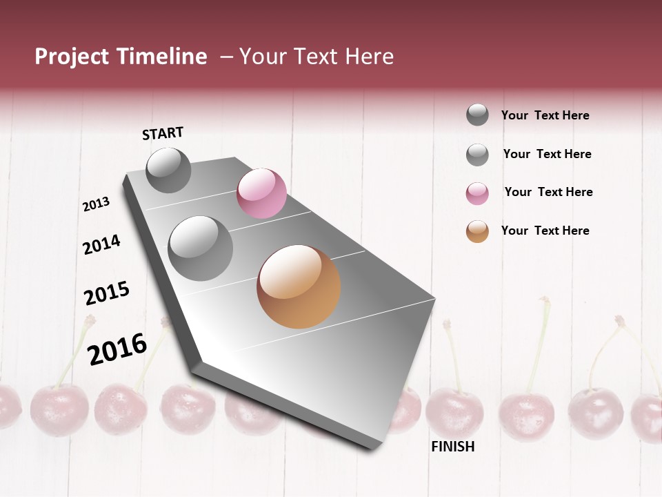 Stem Top Cherry PowerPoint Template