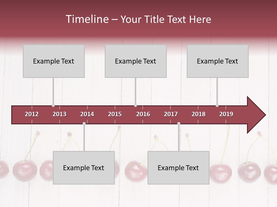 Stem Top Cherry PowerPoint Template