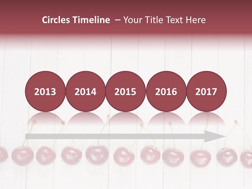 Stem Top Cherry PowerPoint Template