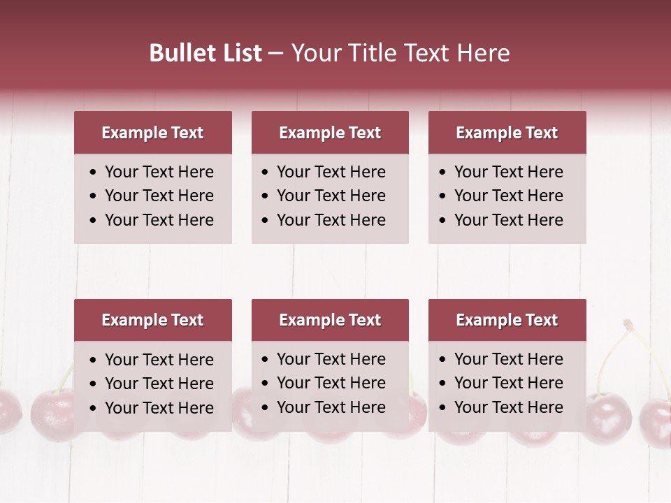 Stem Top Cherry PowerPoint Template