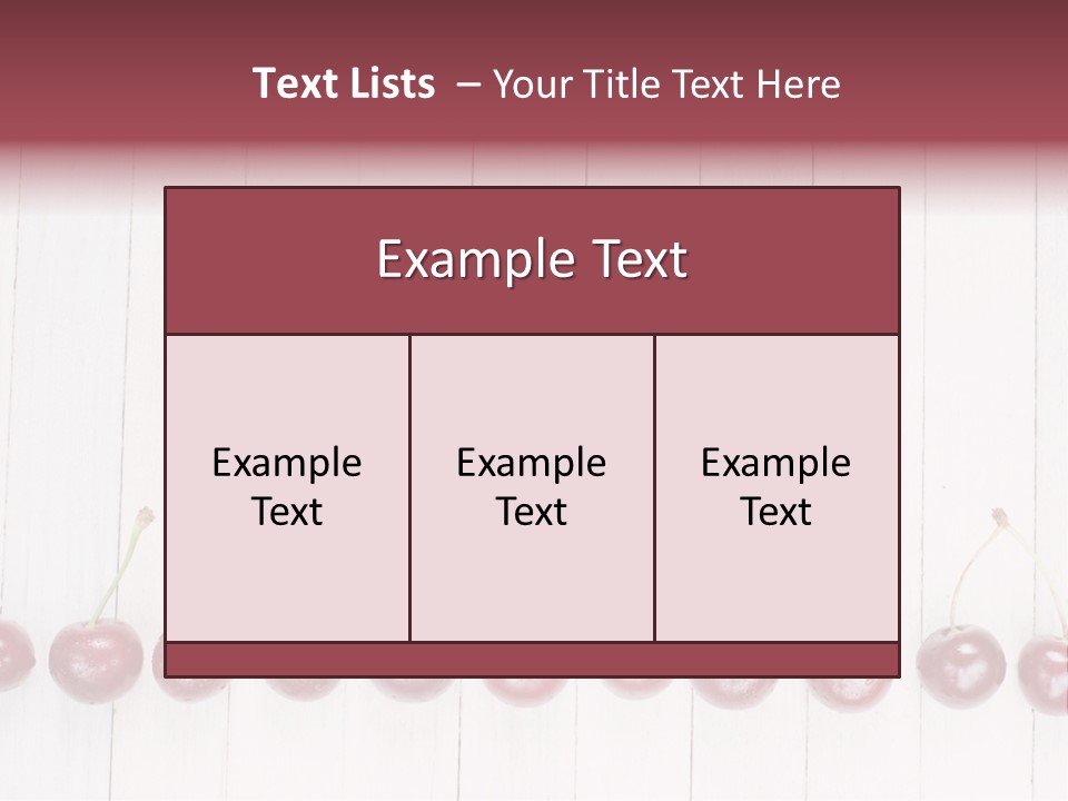 Stem Top Cherry PowerPoint Template