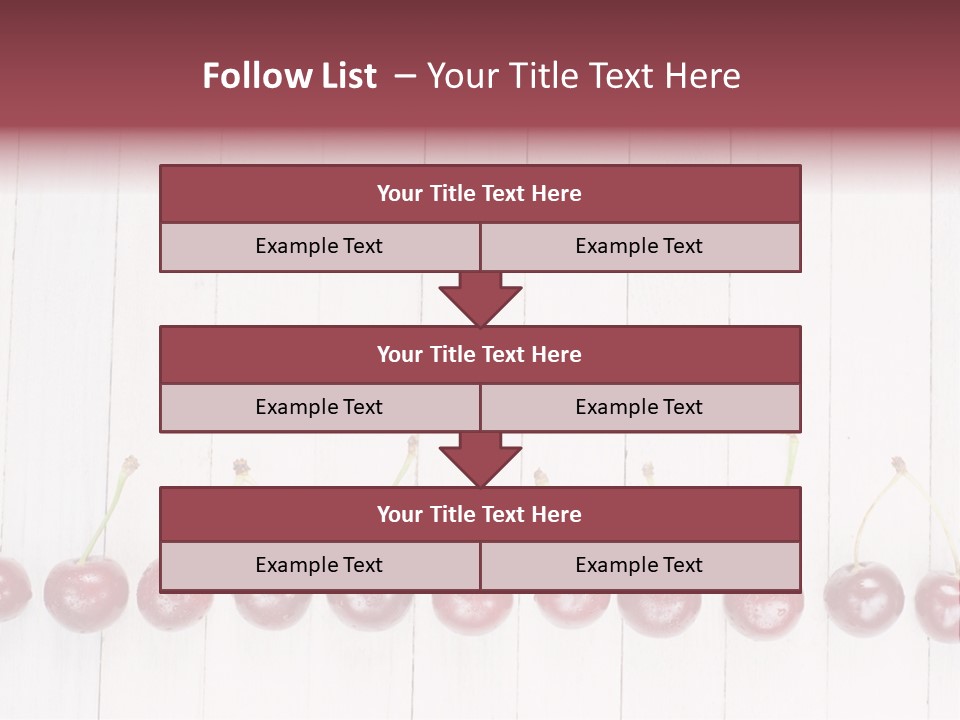 Stem Top Cherry PowerPoint Template