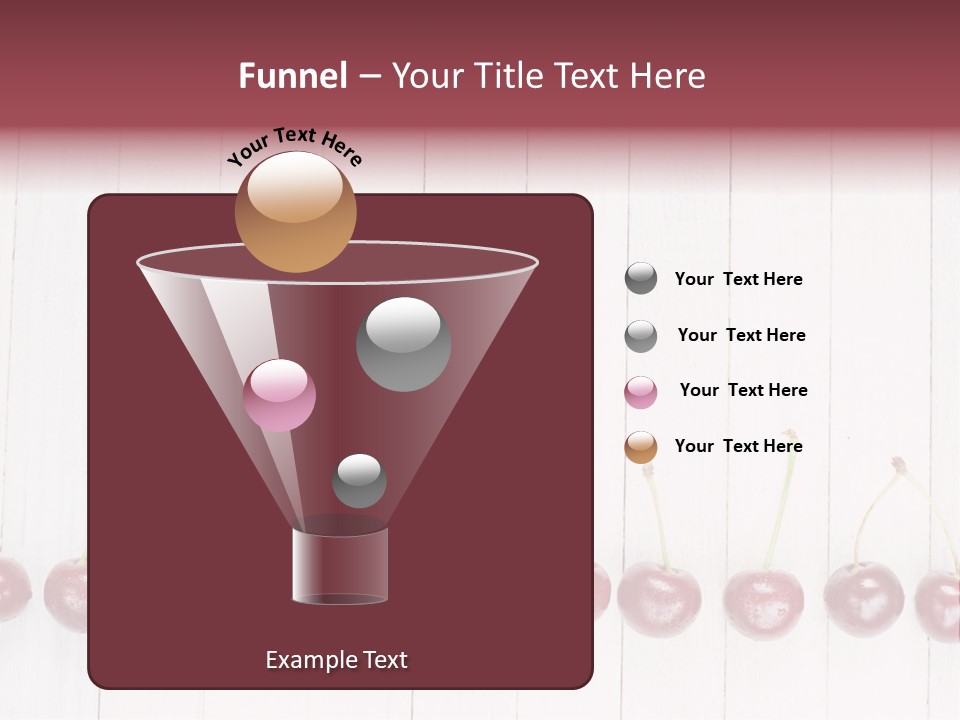 Stem Top Cherry PowerPoint Template