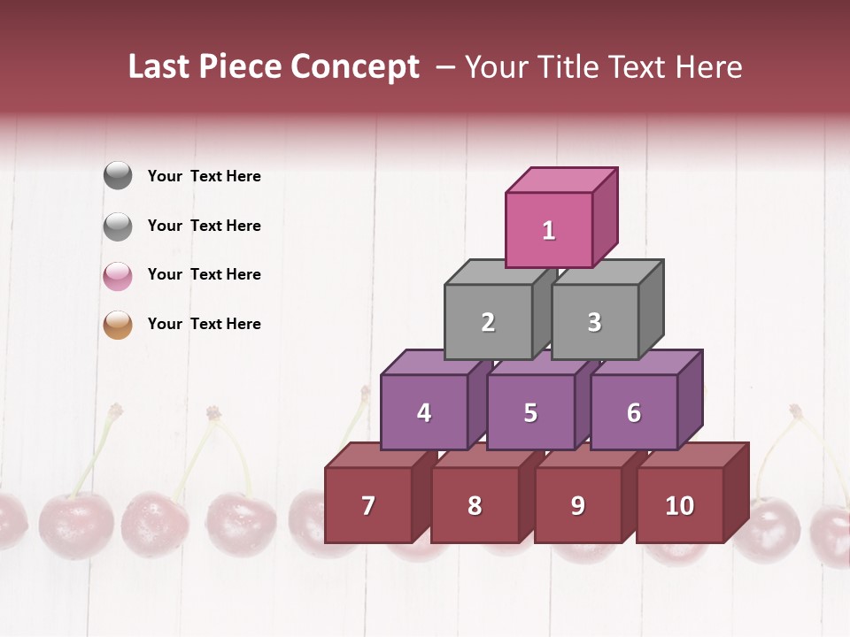 Stem Top Cherry PowerPoint Template