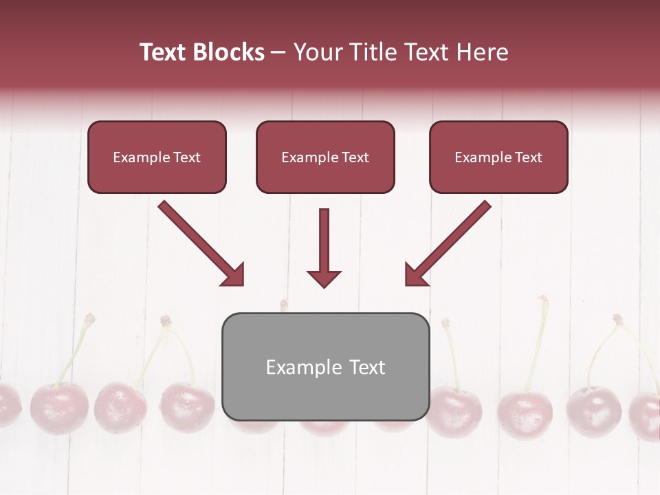 Stem Top Cherry PowerPoint Template