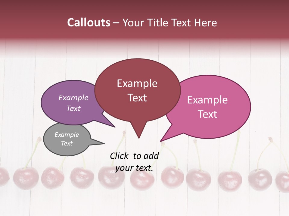 Stem Top Cherry PowerPoint Template
